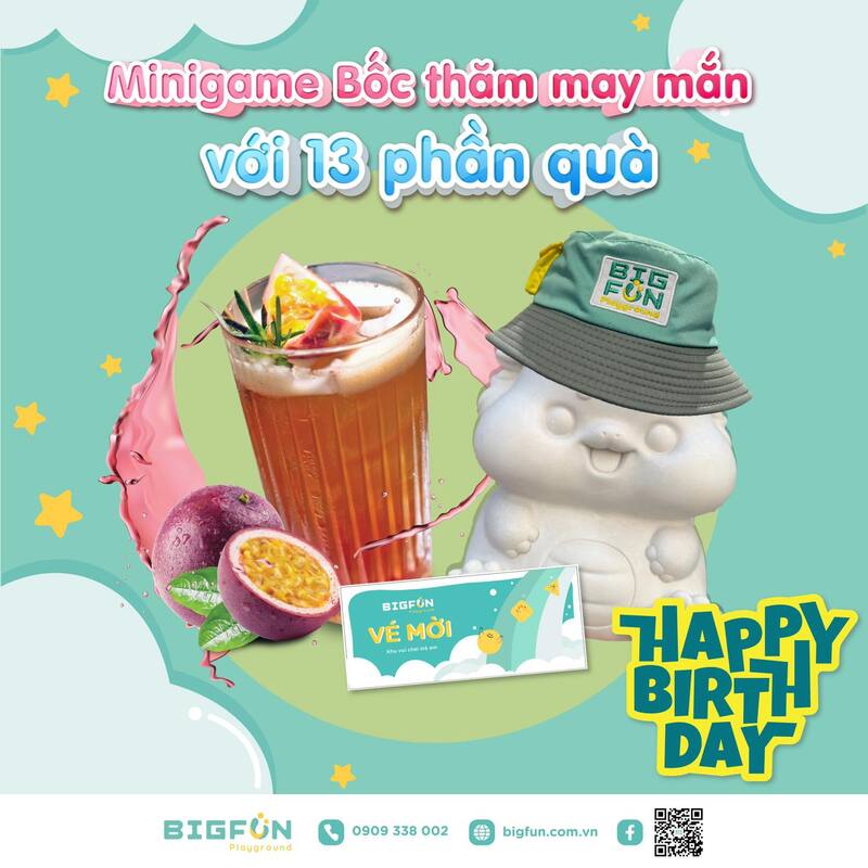 Chương trình bốc thăm trúng thưởng mừng sinh nhật Bigfun 13 tuổi