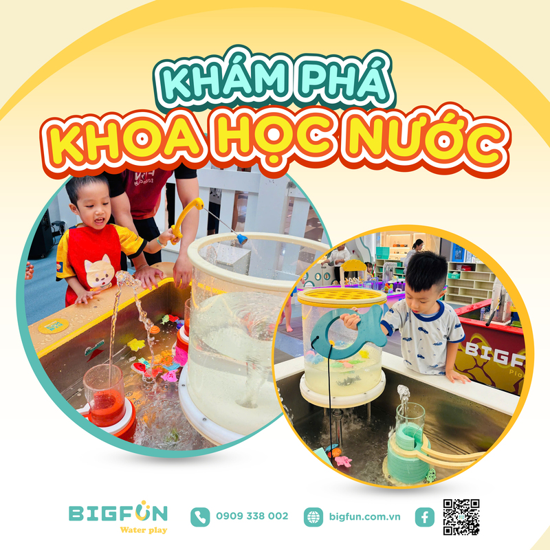 Khám phá khoa học nước tại Bigfun Water Play Parc Mall